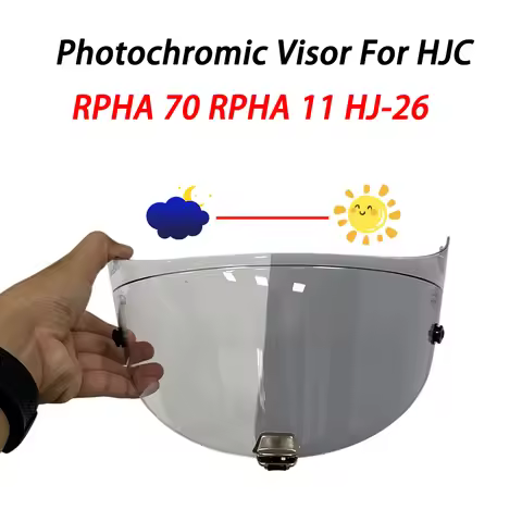 Helmet Photochromic Lens Replace Anti-UV Anti-Scratch WindShield Accessories Fit for HJC RPHA 70 RPH