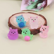 GANTUNGAN Yayadiy 1-5pcs glow in the dark Luminous Character clay Resin Accessory, 3D Cute Cartoon, 