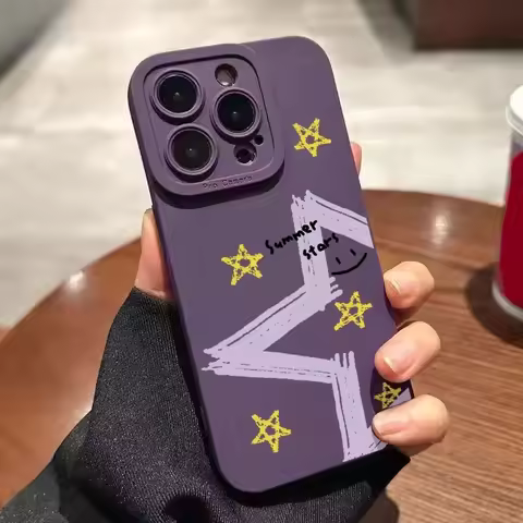 For Huawei Nova 8i 7i 7 Pro SE 5i 5Z 5T 5 Pro 4 4E 3 3E 3i 2i Phone Case Purple Flower Star Smile So