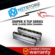 G.SKILL Sniper X TUF Series 16GB (2 x 8GB) DDR4 2666MHz Ram F4-2666C19D-16GSXK