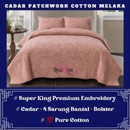 CADAR COTTON SYAQIST PATCHWORK SUPER KING PREMIUM / CADAR KAHWIN / CADAR COTTON / CADAR PENGANTIN