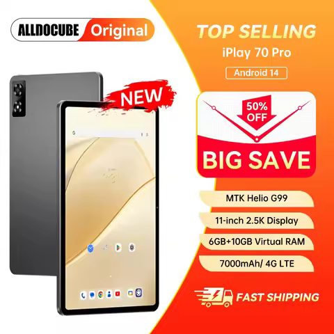 ALLDOCUBE 11-inch 2.5K QHD Tablets iPlay 70 Pro MTK Helio G99 Dual-SIM 4G LTE Tablet PC 256GB ROM 70