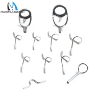 Maximumcatch Fly Rod Guide Set For 9ft 4wt To 10wt Fishing Rod Building Titanium Or Hard Chrome 11pc