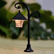 Model Lampu Jalan Retro DIY, Lampu Meja Rumah Anak Patung, Hiasan Miniatur Mikro Landskap, Tiang Lam