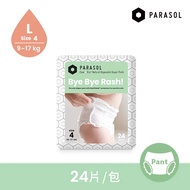 【Parasol】 Clear + DryTM 新科技水凝果凍褲/尿褲/紙尿褲/褲型尿布 4號/L(24片/袋)