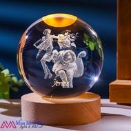ARIES ARIES 3D LED Crystal Ball Birthday Gift