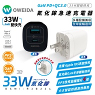 Oweida 33W GaN PD Type C A Charging Head Charger Fast Suitable For iPhone 15 14 S24