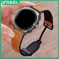 Magnetic Clasp Silicone Leather Strap For Samsung Galaxy Watch 7 Ultra 47mm band 22mm 20mm Leather S