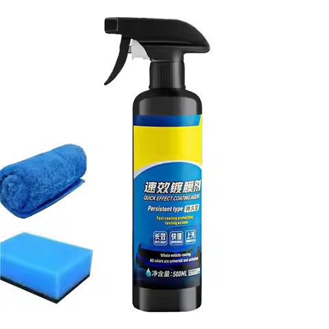 Polishing Spray Waterless Wax Car Coating Spray 500ml Quick-Acting Coating Agent Scratch Wax Oil Fil