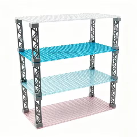16x32 Dots Double-Sided High Transparent Clear Base Plate,City Construction Building Blocks Baseplat