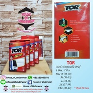 DISPOSABLE TOR MEN'S UNDERWEAR PACK OF 7 DISPOSABLE UNDERWEAR MEN BRIEF