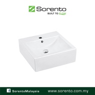 Sorento Bathroom Ceramic Material Counter Top Basin & Wall Hung Basin SRTWB7003
