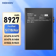 NOHON 8927mAh Tablet Battery for Pad 5 7 8 Air A1474 A1475 A1476 A1484 A1822 A1823 Replacement Batte