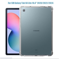 For Samsung Galaxy Tab S6 Lite (2024) SM-P620 SM-P625 Shockproof Cover For Samsung Galaxy Tab S6 Lite 10.4'' 2020 2022 SM-P610 SM-P615 P613 P619 10.4 TPU Silicon Transparent Cover