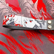 Custom Anime Keyboard Ribbon Strap for Wooting 60HE ATK68, Nylon PU Strap with 3M Tape & Screws