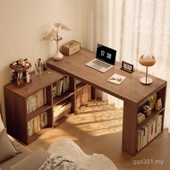 One Table Table Corner L-Shaped Rotatable Bedroom Solid Wood Bookcase Desk Computer Dressing Table C