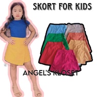 ANGEL'S KLOSET TRENDING KIDS SKORT PALDA SHORT WITH 3SIZE )