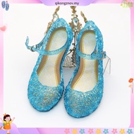 Baju Baby Girl Frozen 2 Elsa Anna Princess Shoes Kids Girls Crystal Jelly Sandals Princess Elsa Role