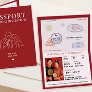 Passport+Air Ticket Wedding Invitation/Boarding Pass Voucher Invitation Card ___ (Small Amount Can B