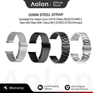 Aolon 22mm Original Smart Watch Stainless Steel Strap For T etra R4 / Navi R3 / Mars R3 /CURVE / FOO