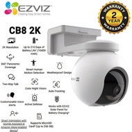 Ezviz CB8 360° vision in 2K 3MP 1296P Rechargeable Battery-Powered Pan & Tilt Wi-Fi  Security CCTV C