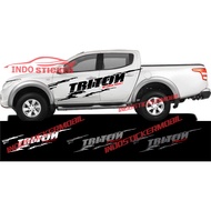 Mitsubishi triton car sticker, triton side body car sticker