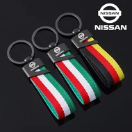 Car Metal Keyring Key Chains Pendant for Nissan 370Z Altima Juke Kicks Leaf Livina Navara Sylphy Tii