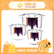 [COD] Maxim Stockpot Stainless Steel + Lid 8QT 12QT/ 16QT/ 20QT/ | Stainless Steel Water Cooking Pot