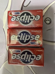 3盒Eclipse 薄荷糖果士多啤梨味（未開封）