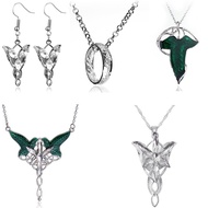 Trendy Elf Green Leaf Necklace Pendant Lord of Elven Leaf Arwen Evenstar Necklace For Men And Women 