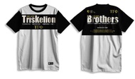 Triskelion T-Shirt | Tau Gamma Phi Fraternity Jersey White Black