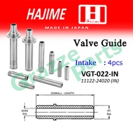 (4pc) Hajime Japan Engine Valve Guide Intake VGT-022-IN Toyota Corolla KE70 KE30 Liteace KM36 Unser 