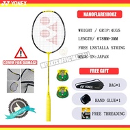 NANOFLARE 1000Z Single Carbon Badminton Racket 4U 28 Lbs 83 G Made In Japan Weight 4UG5 Length 678mm