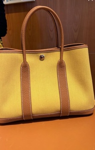 Tas Hermes Garden Party 30 GP30 Ginger Gold Asli Ori Authentic