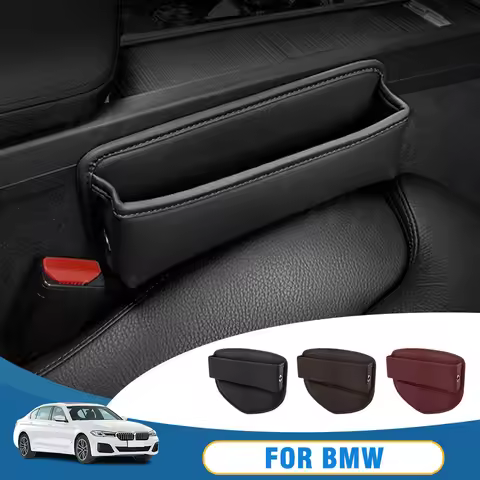 For BMW X1 X2 X3 X4 X5 X6 X7 1 2 3 4 5 6 7 Series i4 i5 i7 XM ix2 ix3 ix Car Seat Gap Organizer Stor