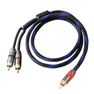 Dây cáp Subwoofer RCA chuyên dụng cho âm thanh cao cấp đầu RCA Male to 2 RCA Male đầu chuyển đổi hìn