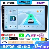 [Best Quality Topway Android 14 ]TS10(7862S)TS18 Car Android Player 9/10inch 2din Car Radio Multimed