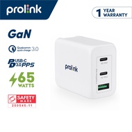 [Super Fast Charge2.0] Prolink PTC36501 65W 3-port GaN PPS PD USB-C Charger