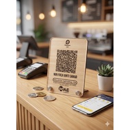 Acrylic Engrave QR Code Signage QR Code Display