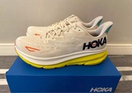 👟Brand New HOKA ONE ONE Clifton 9 米黃色 頂級質感男款跑步鞋