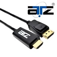 ATZ (2m to 5m) Displayport v1.2 To HDMI, DP to HDMI 4K w/Gold Plated Cable