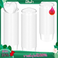 100 Pcs 2.4 Oz Valentine'S Day Heart Shaped Containers Plastic Box with Lids Reusable Small Portion 
