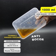 FD - Thinwall 1000 Plastic Lunch Box 25 Sets per Box - Foodpack OT1000