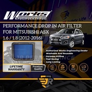 Works Engineering Washable Drop In Replacement Air Filter Mitsubishi ASX Penapis Udara Car Intake Pa
