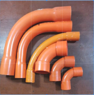 Per Pcs!!! Pvc orange long short elbow electrical for pipe junction box connector quality heavy duty