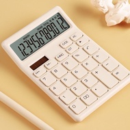 Date Shi Q12 Simple Fashion Cute Office Business Dual Power Supply Solar Portable Calculator dpd99 1
