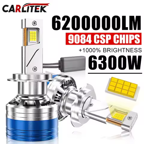 Carlitek 6200000LM 6300W H4 H7 H11 LED CANbus K5C K6C H1 H8 9005 9006 HB3 HB4 9012 HIR2 Led Headligh