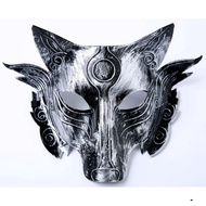 [WOLF]-Wolf Head Halloween Mask - FUR WOLF MASK-Wolf Head Masquerade Mask for Occasion