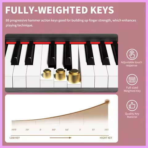 Music Keyboard Digital Piano 88 Keys Piano Keyboard Piano Upright