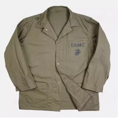 American HBT USMC Jacket Casual Wear Retro Workwear Vintage Replica